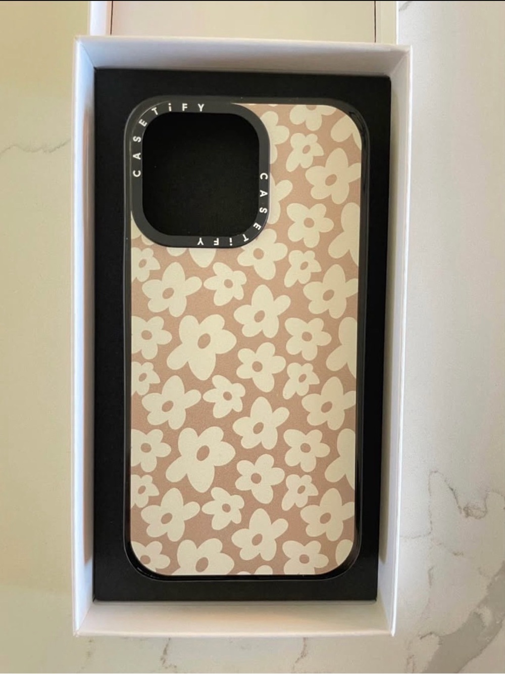 Casetify Iphone 13 Pro Cream Floral Pattern Case New In Box